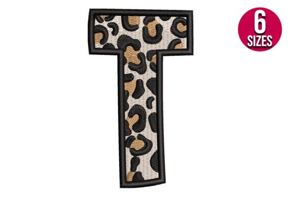 Download Leopard Print Alphabet Font Letter T - Print alphabet font Collection