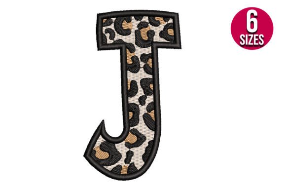 Download Leopard Print Alphabet Font Letter J - Print alphabet font Collection