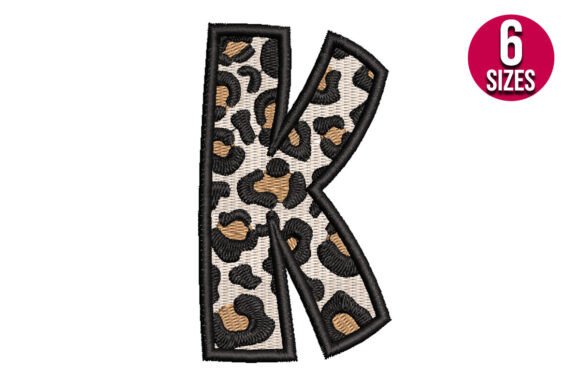 Download Leopard Print Alphabet Font Letter K - Print alphabet font Collection