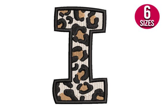 Download Leopard Print Alphabet Font Letter I - Print alphabet font Collection