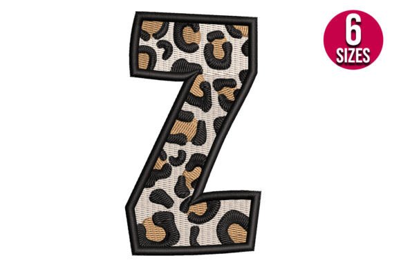 Download Leopard Print Alphabet Font Letter Z - Print alphabet font Collection