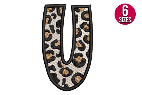 Download Leopard Print Alphabet Font Letter U - Print alphabet font Collection