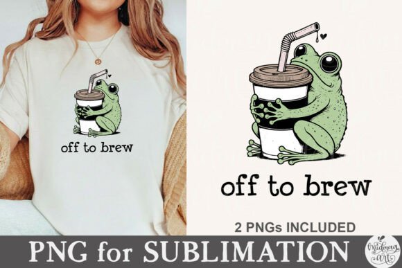 Download Off to Brew Coffee Lover Frog Shirt - Brew Collection