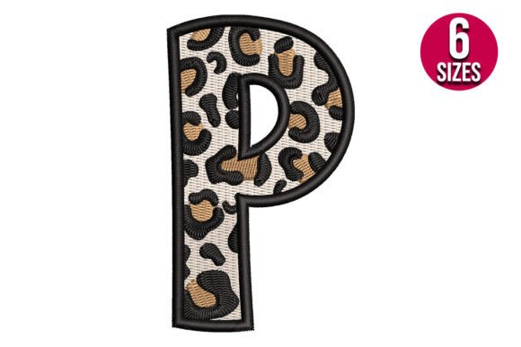 Download Leopard Print Alphabet Font Letter P - Print alphabet font Collection