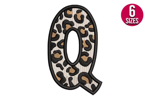 Download Leopard Print Alphabet Font Letter Q - Print alphabet font Collection
