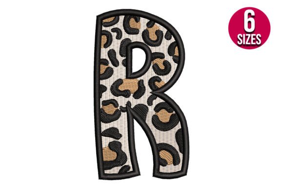 Download Leopard Print Alphabet Font Letter R - Print alphabet font Collection