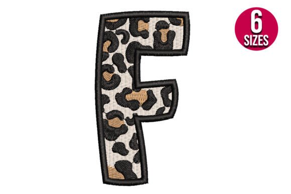 Download Leopard Print Alphabet Font Letter F - Print alphabet font Collection