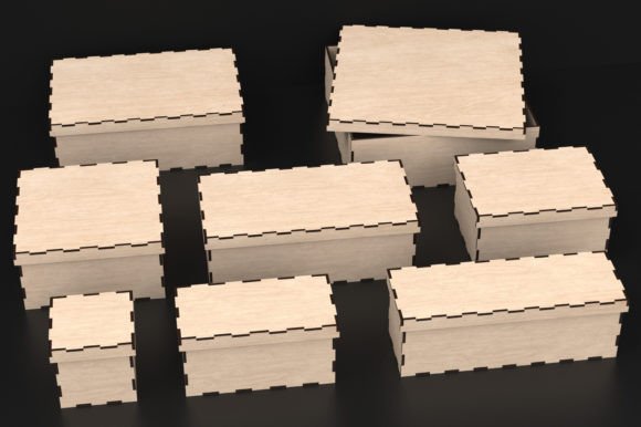 Download Laser Cut Wooden Box with Lid Svg Files - Premium Resources