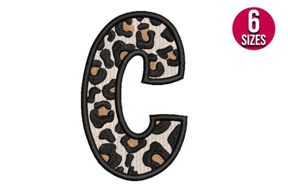 Download Leopard Print Alphabet Font Letter C - Print alphabet font Collection