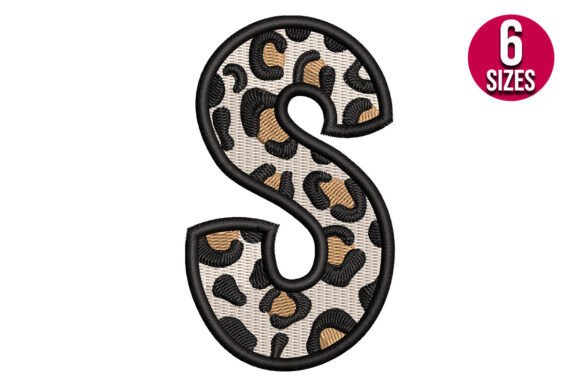 Download Leopard Print Alphabet Font Letter S - Print alphabet font Collection