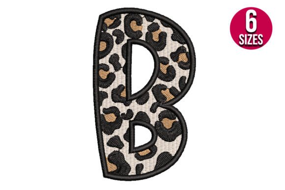 Download Leopard Print Alphabet Font Letter B - Print alphabet font Collection
